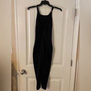 Women’s Zelle Brand Black Stretchy Spaghetti Straps Jumpsuit, M